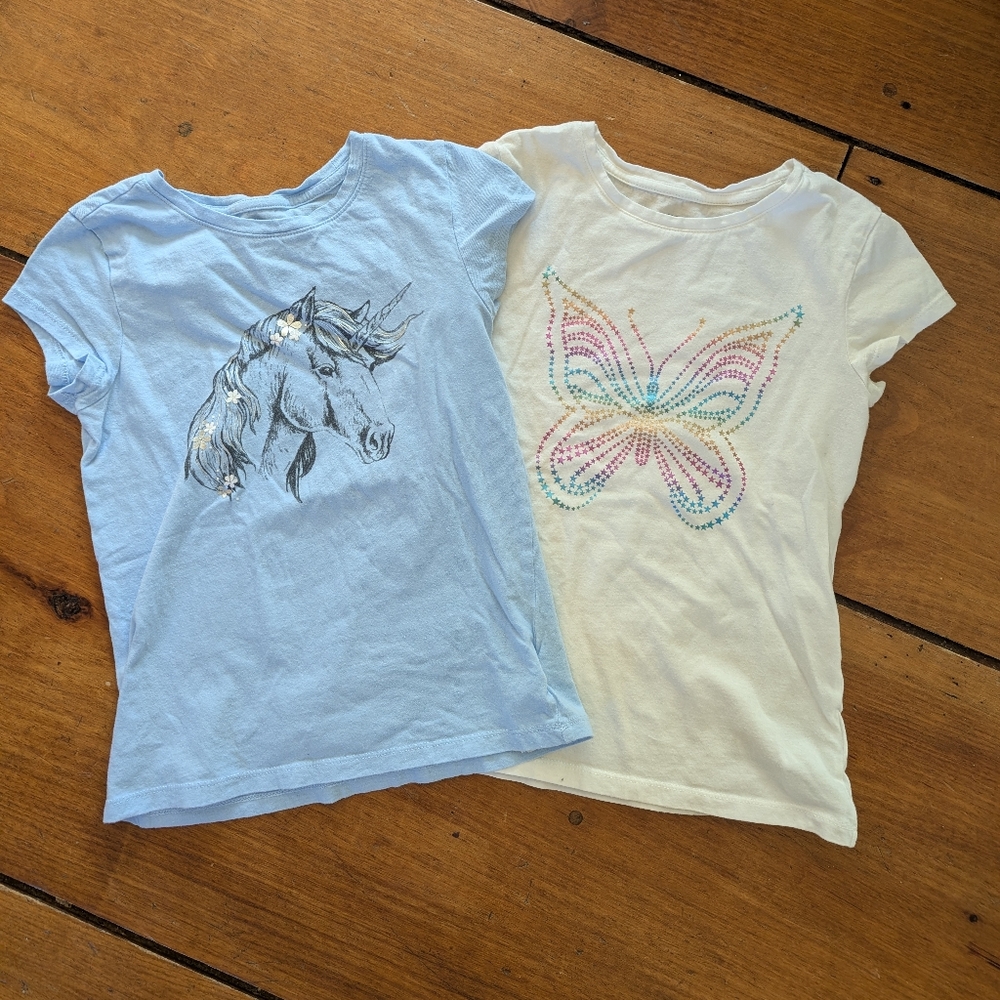 EUC Unicorn & Butterfly GAP T-Shirts L